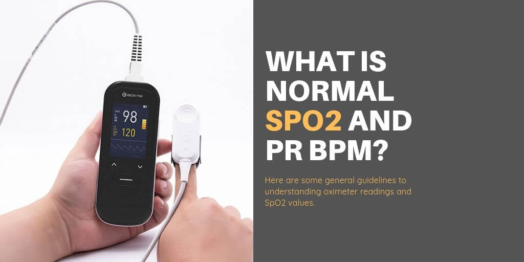 What is normal SpO2 and PR BPM?